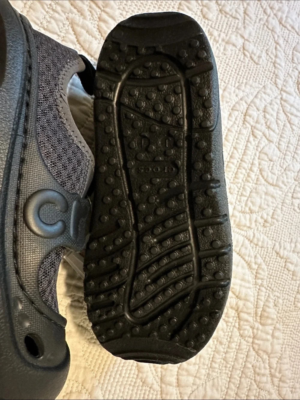 NWT CROCS Kids Black Swiftwater Splash Water Shoes  size 1